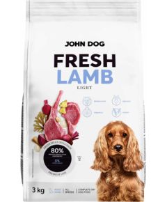 John Dog ADULT FRESH LAMB Karma sucha dla psa 3kg Suņu barība