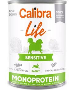 CALIBRA LIFE Sensitive rabbit - wet dog food - 0.4kg Suņu barība