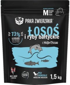 PAKA ZWIERZAKA Salmon with Baltic fish M - dry dog food - 1,5kg Suņu barība
