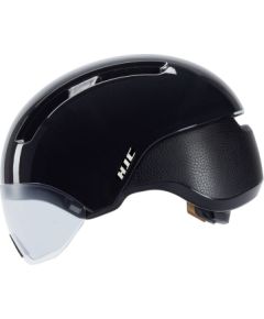 HJC CALIDO PLUS Black Cycling Helmet, METAL BLACK, Size M Velo ķiveres