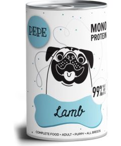 PAKA ZWIERZAKA Pepe Lamb - wet dog food - 400g Suņu barība