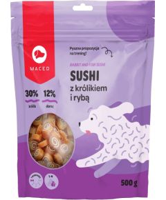 MACED Sushi with rabbit and fish - dog treat - 500g Suņu barība