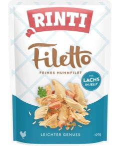 RINTI Filetto Chicken fillet with salmon - wet dog food - 100g Suņu barība