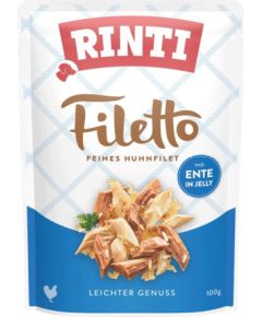 RINTI Filetto Chicken fillet with duck - wet dog food - 100g Suņu barība