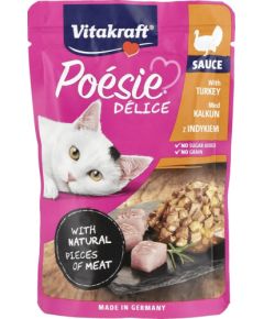 VITAKRAFT POESIE DELICE turkey for cats - wet cat food - 85 g Kaķu konservi