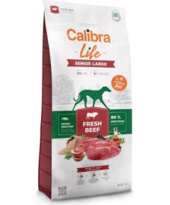 CALIBRA Life Senior Large Fresh Beef - dry dog food - 12kg Suņu barība
