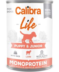 CALIBRA Dog Life Puppy&Junior Lamb & rice - wet dog food - 400g Suņu barība