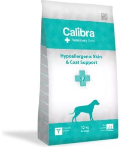 CALIBRA Veterinary Diets Dog Hypoallergenic Skin&Coat - dry dog food - 12kg Suņu barība