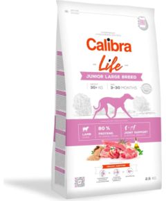 CALIBRA Dog Life Junior Large Breed Lamb - dry dog food - 2,5kg Suņu barība