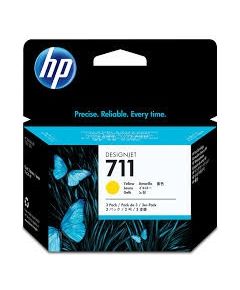 HP 711 3-pack (CZ136A) Ink Cartridge, Yellow (SPEC) Tintes printeru izejmateriāli