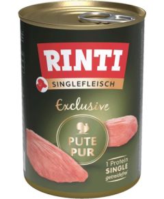 RINTI Singlefleisch Exclusive Turkey - wet dog food - 400g Suņu barība