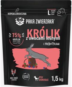 Paka Zwierzaka Królik z owocami leśnymi „L” 1,5kg Suņu barība