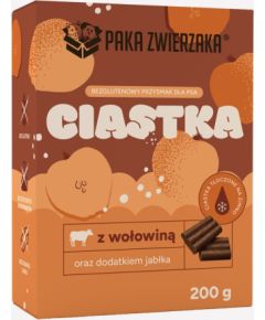 Paka Zwierzaka Wołowina z jabłkiem przysmak 200g Suņu barība