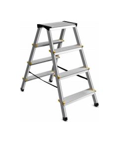 Double-sided standing ladder AWTools AW23027; 2x4; 2,82 m Kāpnes un sastatnes