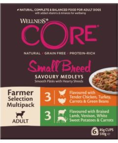 Royal Canin Core Small Breed Savoury Medleys Farmer Multipack, karma mokra, dla dorosłych psów małych ras, 3x 2 smaki, 6x85g/510g Suņu barība