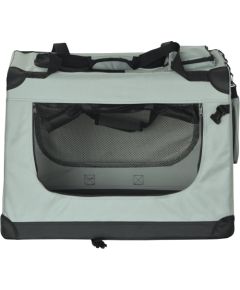 Rebel Transporter, składana torba transportowa, rozmiar S 50x34x36 cm , szara, REBEL ANIMALS Сумки для перевозки собак и кошек