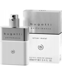 Sirowa BUGATTI Performance Silver Metal Woda toaletowa dla mężczyzn 100 ml Мужская парфюмерия