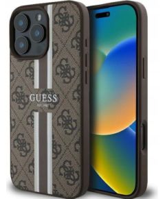 Guess 4G Printed Stripes MagSafe Back case Защитный Чехол для Apple iPhone 16 Pro Чехлы - альтернативные