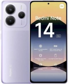 Xiaomi Redmi Note 14 5G Смартфон 6GB / 128GB Lavender Purple Мобильные телефоны