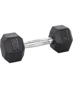 Sešstūra hanteles inSPORTline Hexsteel 2 kg Svaru ripas un stieņi