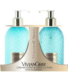 Set Vivian Gray: Gemstone, Jasmine & Patchouli, Cleansing, Liquid Soap, 300 ml + Gemstone, Jasmine & Patchouli, Hydrating, Hand Lotion, 300 ml Парфюмерные наборы