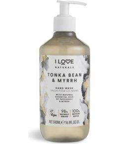 I Love, Naturals Collection, Tonka Bean & Myrrh, Liquid Soap, For Hands, 500 ml Жидкое мыло