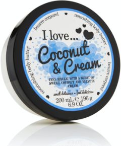 I Love, Coconut & Cream, Hydrating, Body Butter, 200 ml Косметика для тела