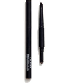 Gosh, Shape & Fill, Double, Eyebrow Cream Pencil, 003, Dark Brown, 0.5 g Dekoratīvā kosmētika