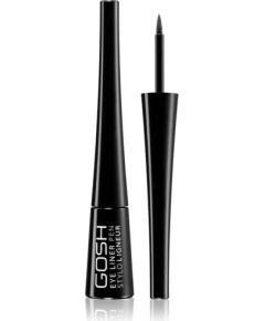 Gosh, Gosh, Liquid Eyeliner, 01, Black, 2.5 ml Dekoratīvā kosmētika