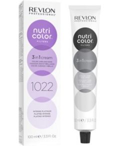 Revlon, Nutri Color Filters, Hair Colouring Cream Mask, For Color Refreshing, 1022 Intense Platinum, 100 ml Matu kopšana