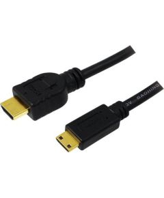 Logilink HDMI to Mini HDMI High Speed CH0021 HDMI Cable, Black, 1 m