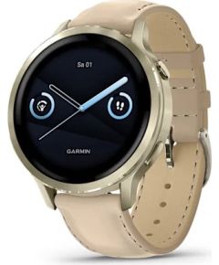 Garmin Venu 4 3.05 cm (1.2") AMOLED 41 mm Digital 390 x 390 pixels Touchscreen Gold Wi-Fi GPS (satellite) Новинки смартфонов и телефонов