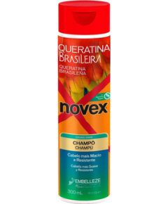 Novex Brazilian Keratin Shampoo - Posilující šampon pro suché a poškozené vlasy 300ml Духи и косметика