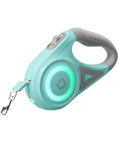 Rojeco Dog Automatic Leash LED 5 m (green) Citas preces