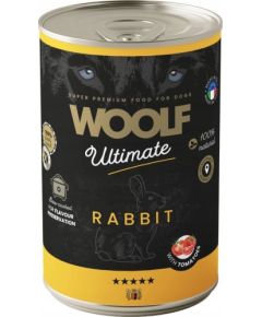 WOOLF PIES PUSZKA 400g ULTIMATE CAN       RABBIT&TOMATO  /6 Suņu barība