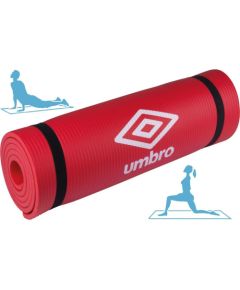 FITNESS PAKLĀJS NBR pretslīdošs 190x58x1CM SARKANS UMBRO Vingrošanas paklājiņi