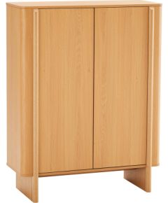 Highboard MORBEN 100x42xH130cm, melamine with oak decor Новинки Для дома и сада 