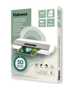 Laminēšanas plēves Fellowes Eco 100gab Glossy A4 Ламинирующее оборудование