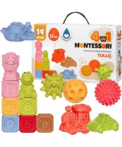 Tullo Klocki sensoryczne Zestaw Montessori 14szt Машины и аксессуары