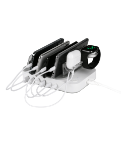 DELTACO USB uzlādes stacija, 4x USB-A, 1x USB-C 2.4A, 1x USB-C PD 20W DPS-0203 Uzlādes risinājumi