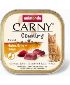 ANIMONDA Carny Country Chicken, Duck + Goose - wet cat food - 100 g Консервы кошек