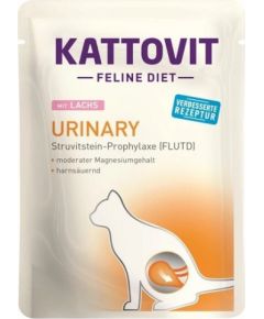 KATTOVIT Feline Diet Urinary Salmon - wet cat food - 85g Консервы кошек