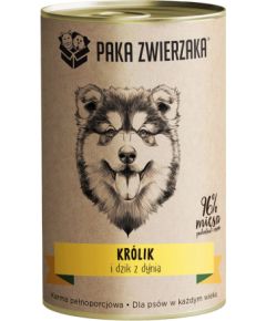 PAKA ZWIERZAKA Rabbit and boar with pumpkin - wet dog food - 400g Suņu barība