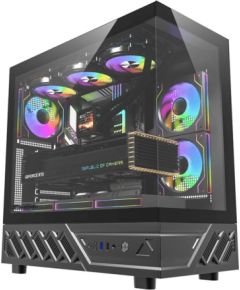 DarkFlash DS950 computer case (black) + 6 fans Datoru korpusi