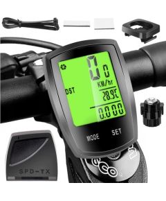Goodbuy 18667 беспроводной водонепроницаемый измеритель скорости велосипеда для велосипедов IPX4 / LCD Велокомпьютеры