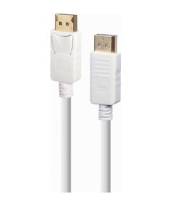 Kabelis Gembird DisplayPort Male - DisplayPort Male 1.8 m White 4K  Кабель HDMI