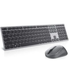 Dell Pro Plus KM7321W Keyboard and Mouse Set Wireless Mouse included Wireless connection Lithuanian Titan Gray Клавиатуры