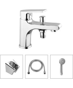 Смеситель для ванны Vento Monza с душевым гарнитуром хром Крупная бытовая техника