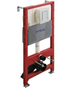 Встраиваемая рама для подвесного унитаза VENTO 4 in1 с хромированной пневматической кнопкой 500X165mm, h=1125 mm Крупная бытовая техника