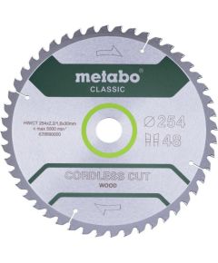 Griešanas disks kokam Metabo 628690000; 254x30 mm; Z45; 5° Zāģripas